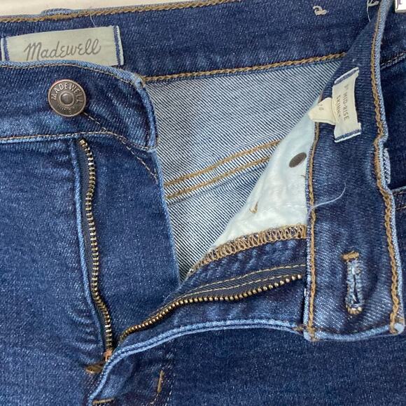 Madewell Mid Rise Lean Skinny Jeans Women's Size 28 Medium Blue Orland Wash - Picture 10 of 16